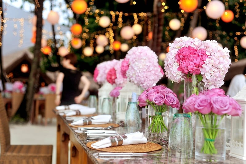 Wedding Table Flower Arrangement